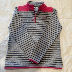 Vineyard Vines stripe quarter zip